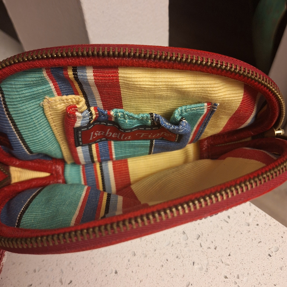 NWOT VINTAGE ISABELLA FIORE CLUTCH BAG - Picture 3 of 4